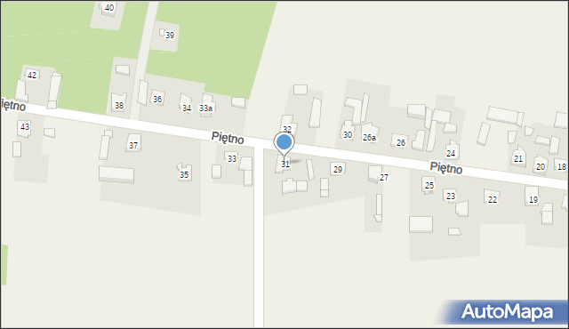 Piętno, Piętno, 31, mapa Piętno