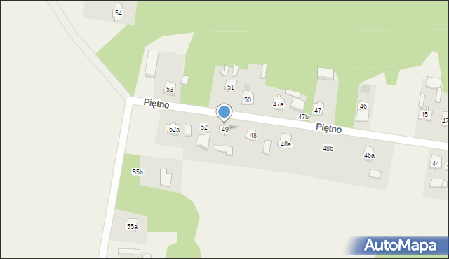Piętno, Piętno, 49, mapa Piętno