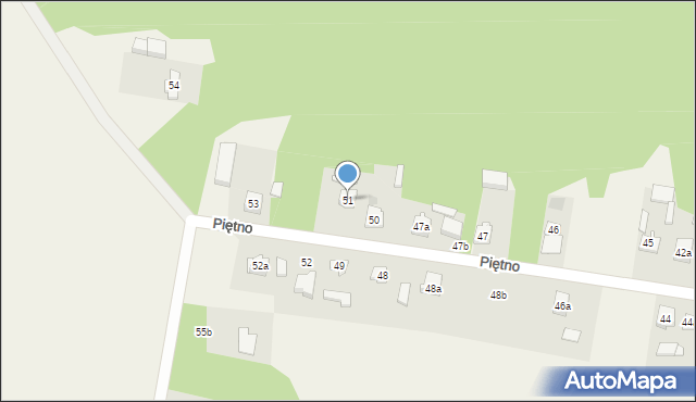 Piętno, Piętno, 51, mapa Piętno