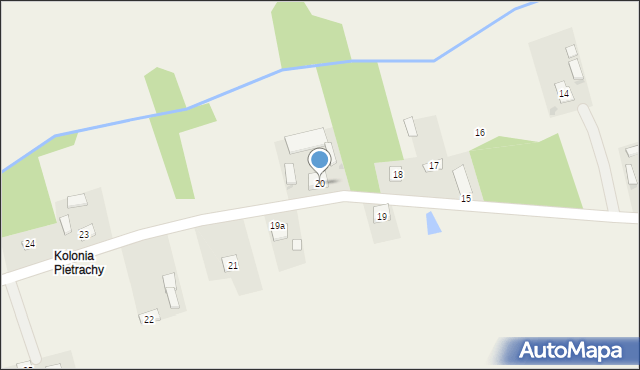 Pietrachy, Pietrachy, 20, mapa Pietrachy