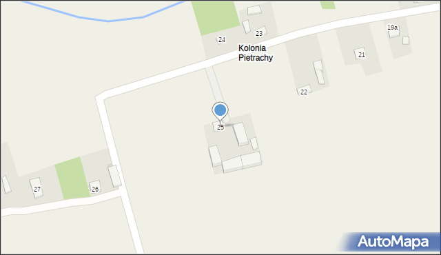 Pietrachy, Pietrachy, 25, mapa Pietrachy