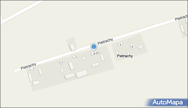 Pietrachy, Pietrachy, 4, mapa Pietrachy