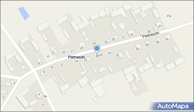 Pietraszki, Pietraszki, 18, mapa Pietraszki