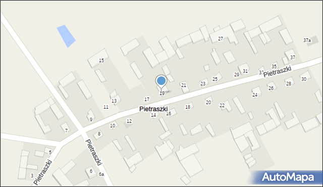 Pietraszki, Pietraszki, 19, mapa Pietraszki