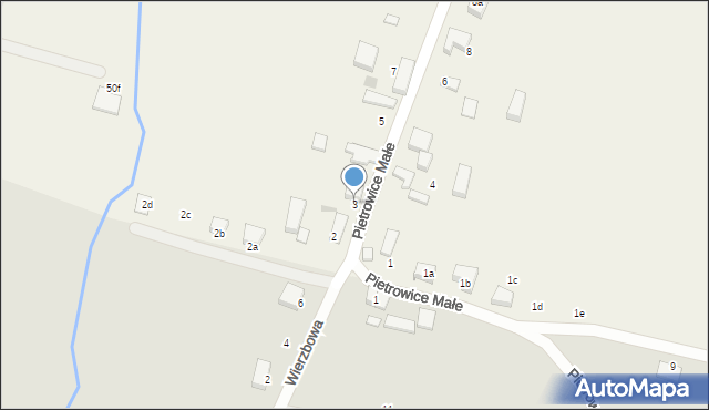 Pietrowice Małe, Pietrowice Małe, 3, mapa Pietrowice Małe