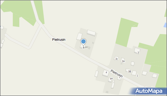 Pietrusin, Pietrusin, 5, mapa Pietrusin