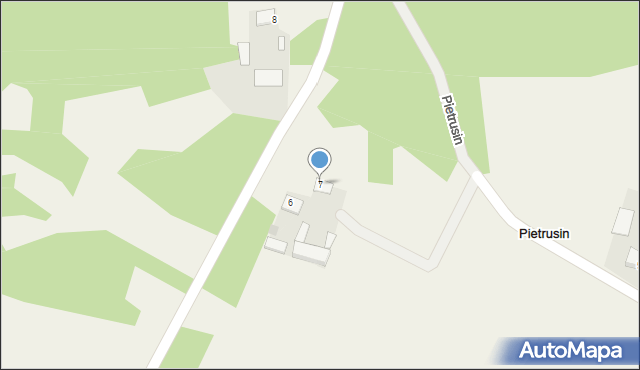 Pietrusin, Pietrusin, 7, mapa Pietrusin