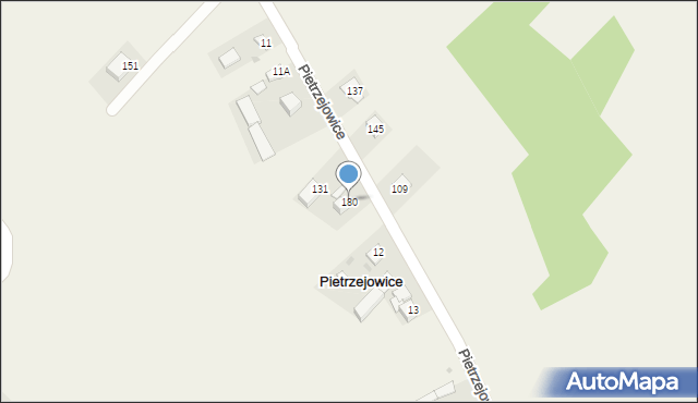 Pietrzejowice, Pietrzejowice, 180, mapa Pietrzejowice