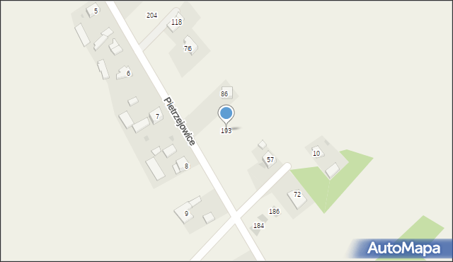 Pietrzejowice, Pietrzejowice, 193, mapa Pietrzejowice
