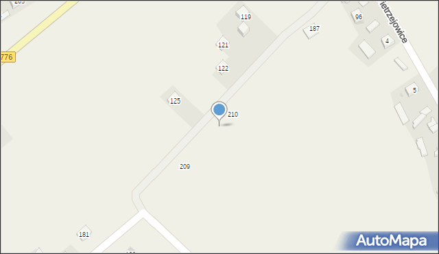 Pietrzejowice, Pietrzejowice, 211, mapa Pietrzejowice