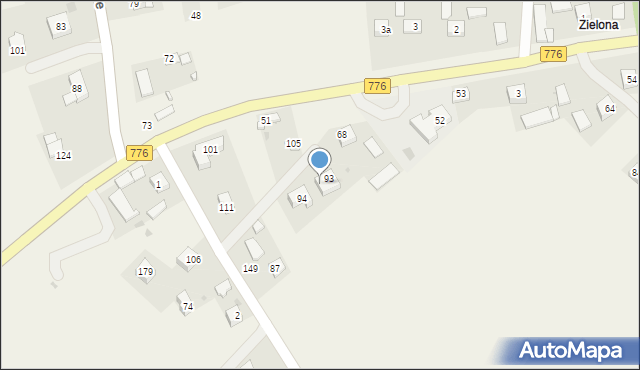 Pietrzejowice, Pietrzejowice, 93A, mapa Pietrzejowice