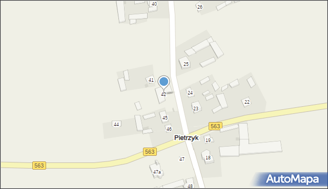 Pietrzyk, Pietrzyk, 42, mapa Pietrzyk