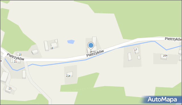 Pietrzyków, Pietrzyków, 18, mapa Pietrzyków