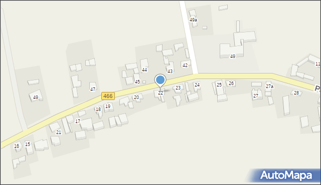 Pietrzyków, Pietrzyków, 22, mapa Pietrzyków