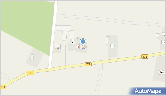 Pietrzyków, Pietrzyków, 9A, mapa Pietrzyków