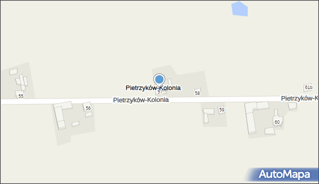 Pietrzyków-Kolonia, Pietrzyków-Kolonia, 57, mapa Pietrzyków-Kolonia