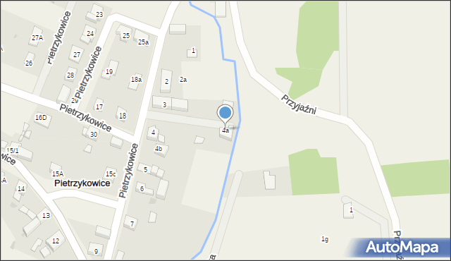 Pietrzykowice, Pietrzykowice, 4a, mapa Pietrzykowice