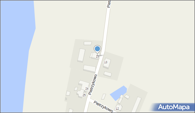 Pietrzykowo, Pietrzykowo, 23, mapa Pietrzykowo