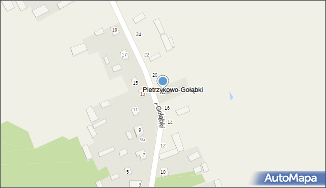 Pietrzykowo-Gołąbki, Pietrzykowo-Gołąbki, 18, mapa Pietrzykowo-Gołąbki