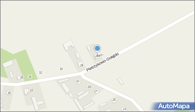Pietrzykowo-Gołąbki, Pietrzykowo-Gołąbki, 28A, mapa Pietrzykowo-Gołąbki