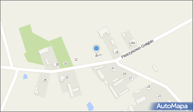 Pietrzykowo-Gołąbki, Pietrzykowo-Gołąbki, 30, mapa Pietrzykowo-Gołąbki