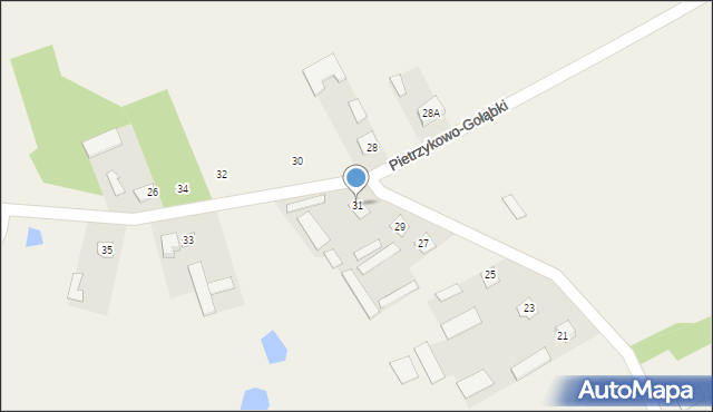 Pietrzykowo-Gołąbki, Pietrzykowo-Gołąbki, 31, mapa Pietrzykowo-Gołąbki