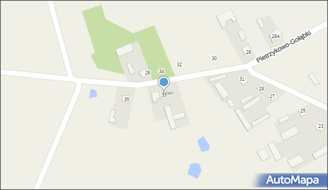 Pietrzykowo-Gołąbki, Pietrzykowo-Gołąbki, 33, mapa Pietrzykowo-Gołąbki