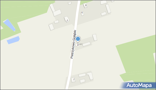 Pietrzykowo-Gołąbki, Pietrzykowo-Gołąbki, 4, mapa Pietrzykowo-Gołąbki