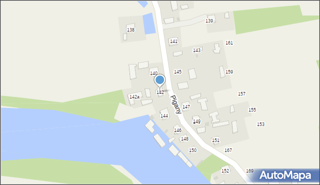 Pigany, Pigany, 142, mapa Pigany