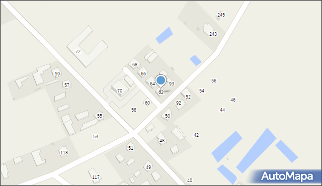 Pigany, Pigany, 62, mapa Pigany