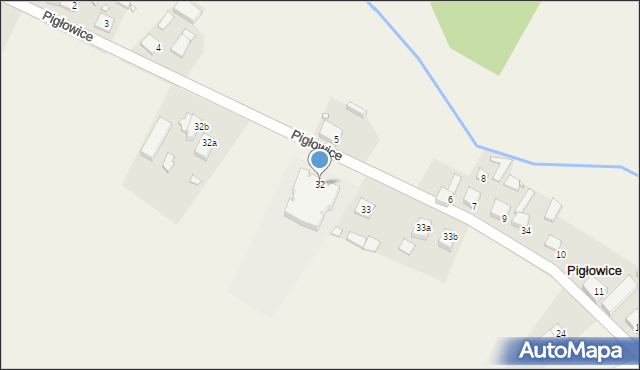 Pigłowice, Pigłowice, 32, mapa Pigłowice