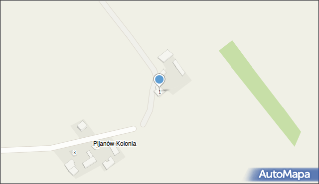 Pijanów, Pijanów, 1, mapa Pijanów