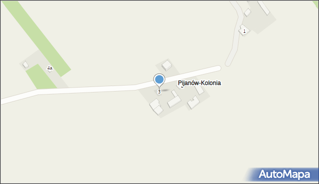Pijanów, Pijanów, 3, mapa Pijanów
