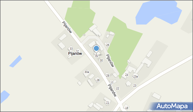 Pijanów, Pijanów, 31, mapa Pijanów