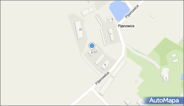 Pijanowice, Pijanowice, 6, mapa Pijanowice