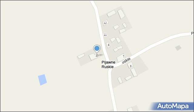 Pijawne Ruskie, Pijawne Ruskie, 10, mapa Pijawne Ruskie