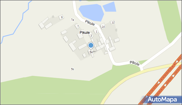 Pikule, Pikule, 5A, mapa Pikule