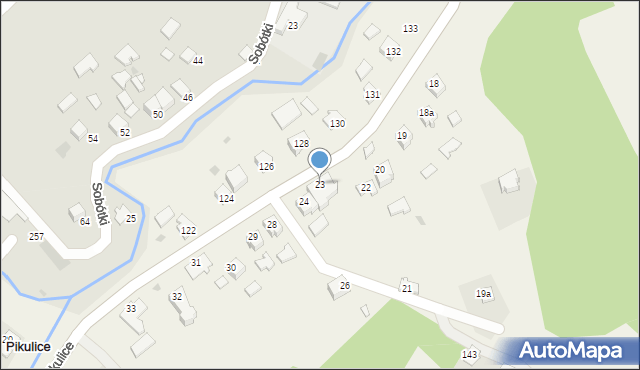 Pikulice, Pikulice, 23, mapa Pikulice