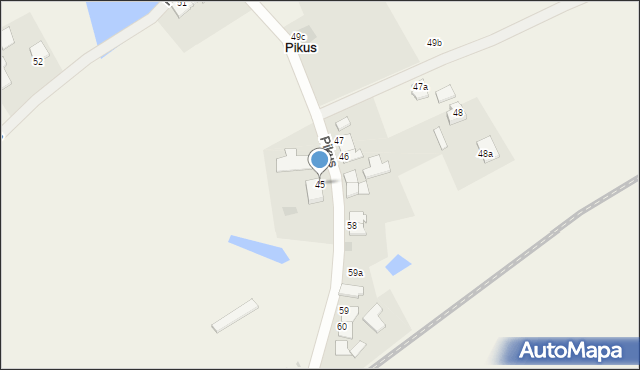 Pikus, Pikus, 45, mapa Pikus