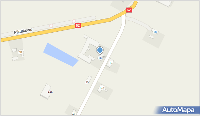 Pikutkowo, Pikutkowo, 16, mapa Pikutkowo