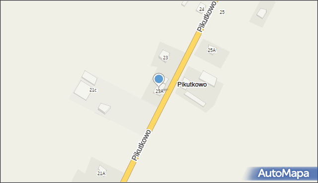Pikutkowo, Pikutkowo, 23A, mapa Pikutkowo