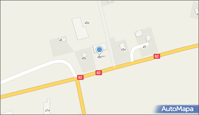 Pikutkowo, Pikutkowo, 45c, mapa Pikutkowo