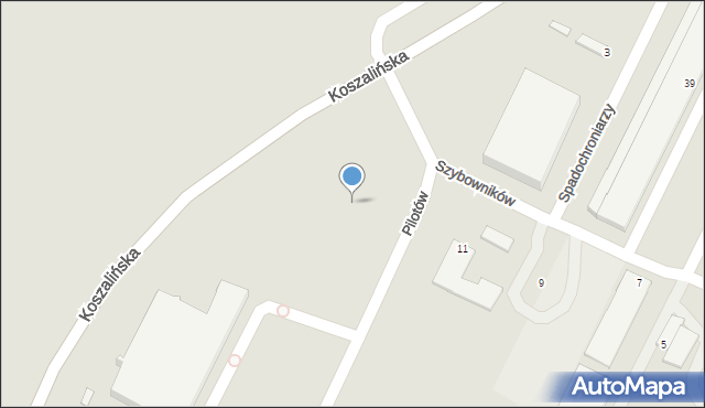 Piła, Pilotów, 2, mapa Piły