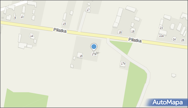 Piłatka, Piłatka, 17A, mapa Piłatka