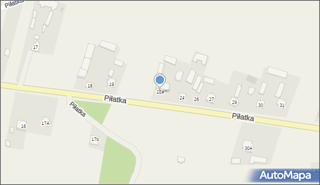 Piłatka, Piłatka, 22a, mapa Piłatka