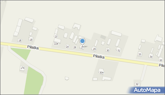 Piłatka, Piłatka, 27, mapa Piłatka