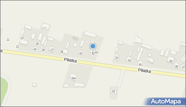 Piłatka, Piłatka, 31, mapa Piłatka