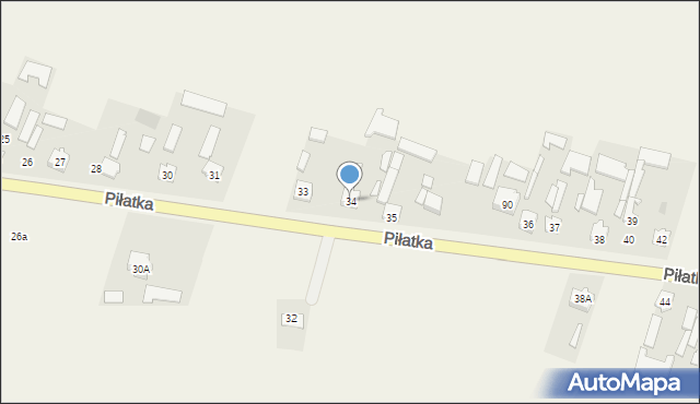 Piłatka, Piłatka, 34, mapa Piłatka