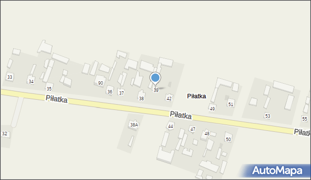 Piłatka, Piłatka, 39, mapa Piłatka