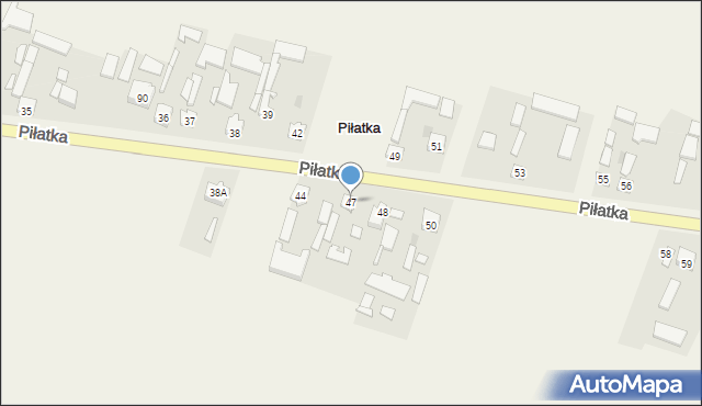 Piłatka, Piłatka, 47, mapa Piłatka